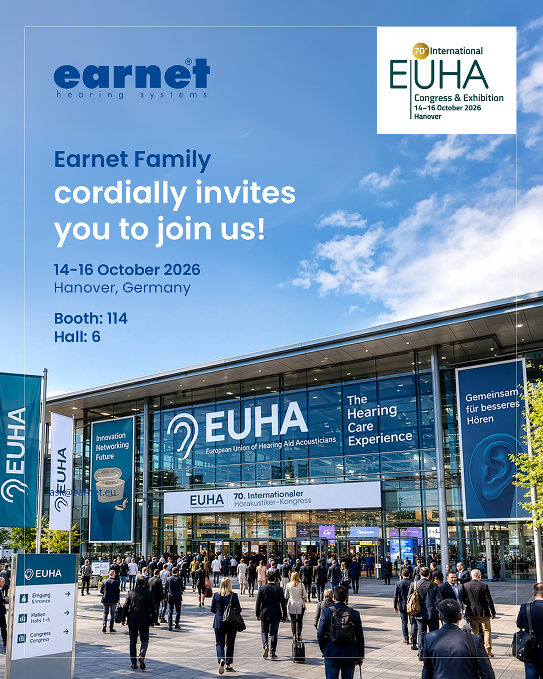 Earnet Family EUHA 2026 Invitation